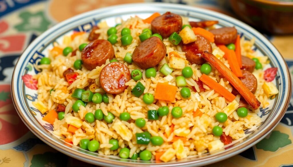 Chinese Sausage Fried Rice