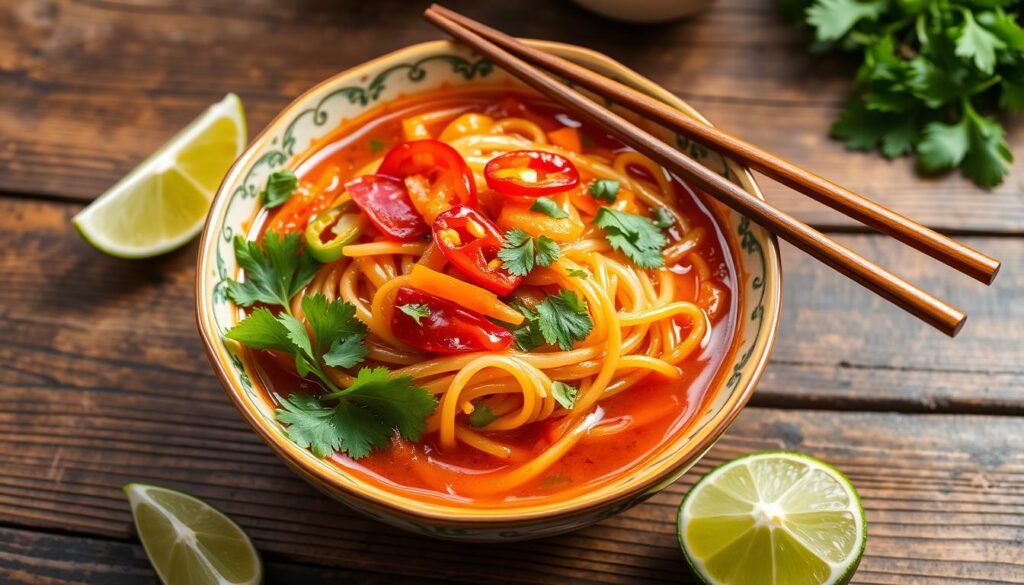 Spicy and Sour Glass Noodles