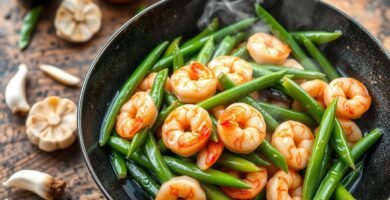 Stir-Fried Snow Peas with Shrimp