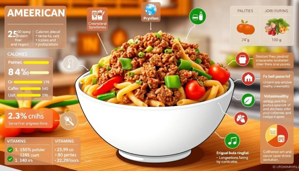 american chop suey nutritional information