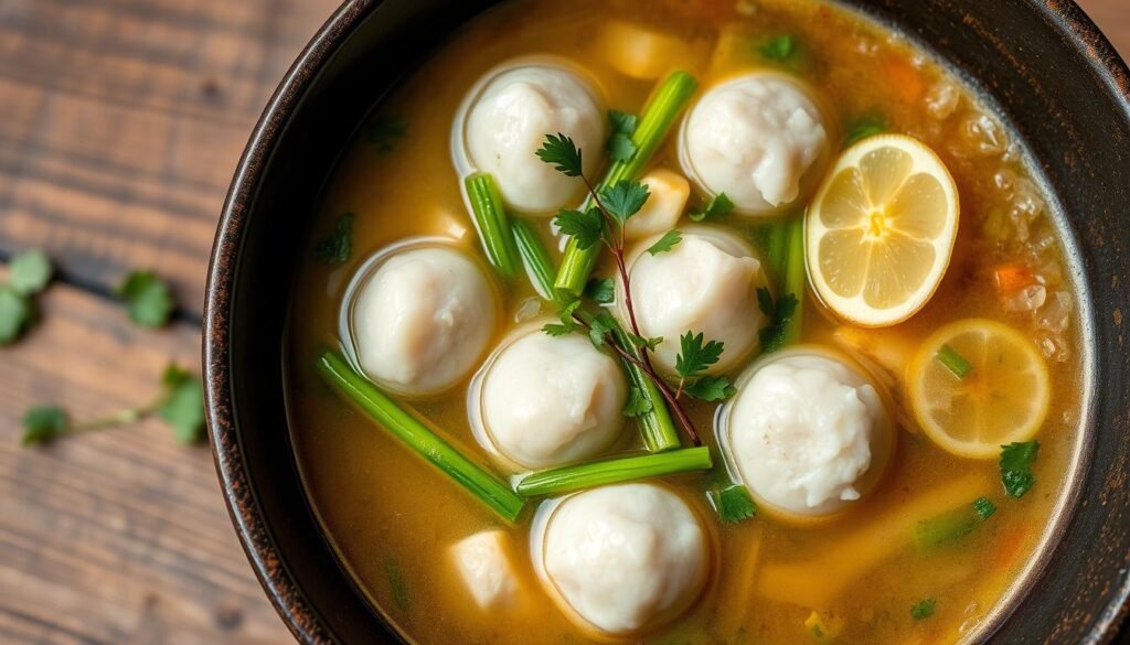 asian fish ball soup