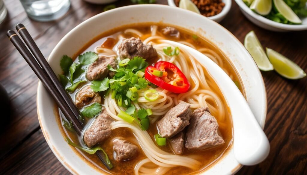 authentic beef noodle soup