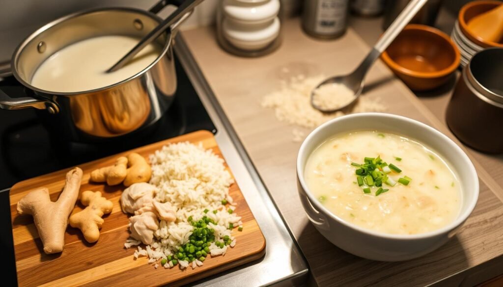 chicken congee shortcuts