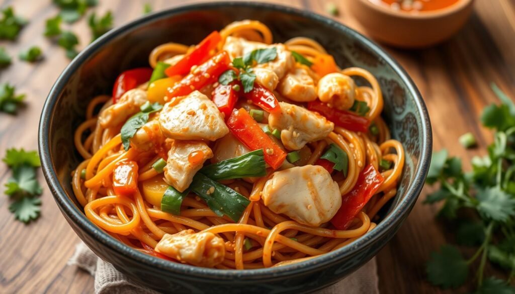 chicken lo mein