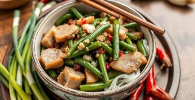 chinese green beans with pork