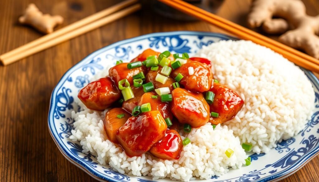 chinese lemon chicken and rice