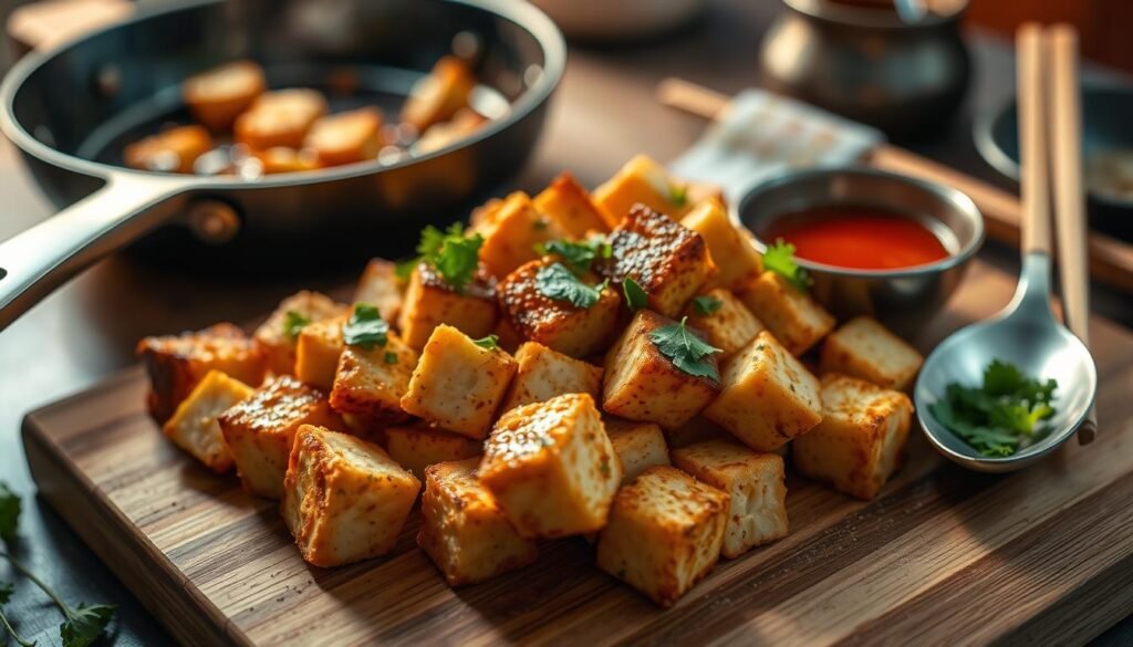 crispy fried tofu