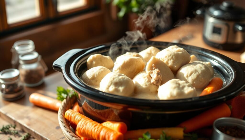 crockpot chicken and dumplings