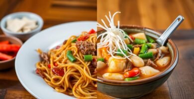 difference between chow mein and chop suey