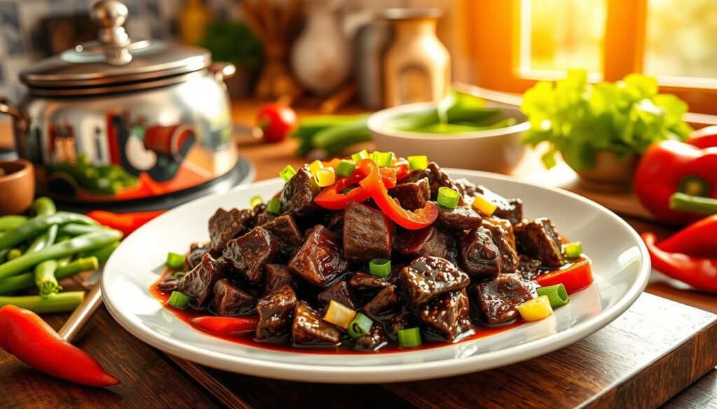 easy beef with black bean sauce