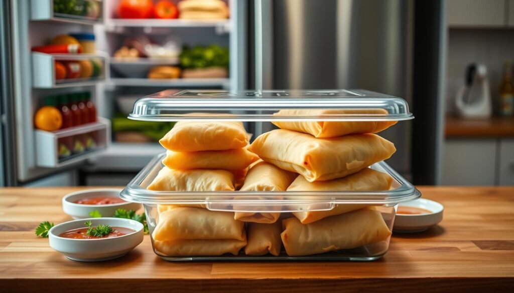 egg roll storage