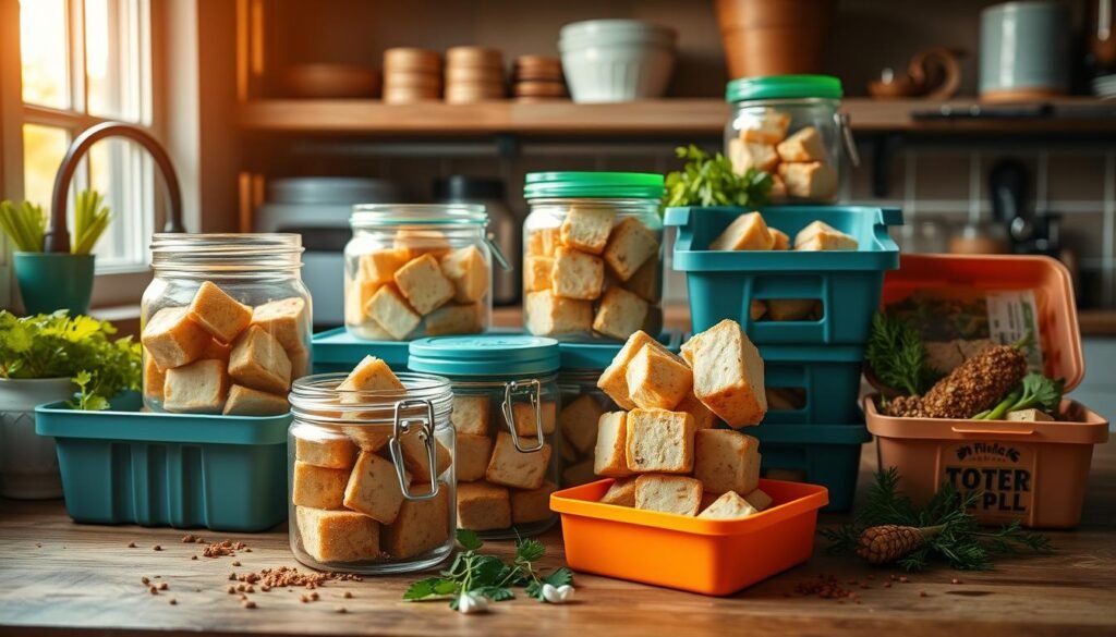 fried tofu storage