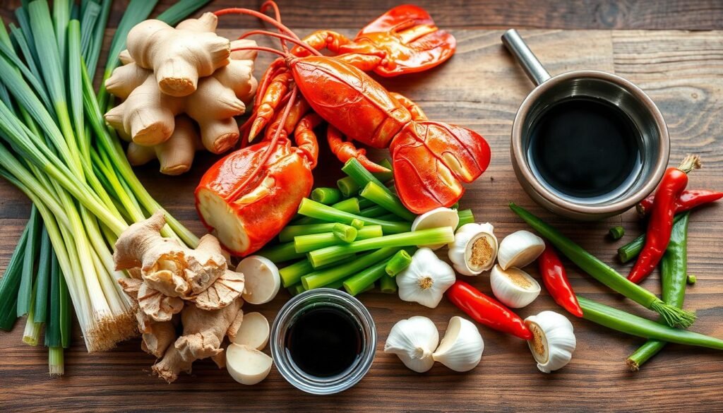 ginger scallion lobster ingredients