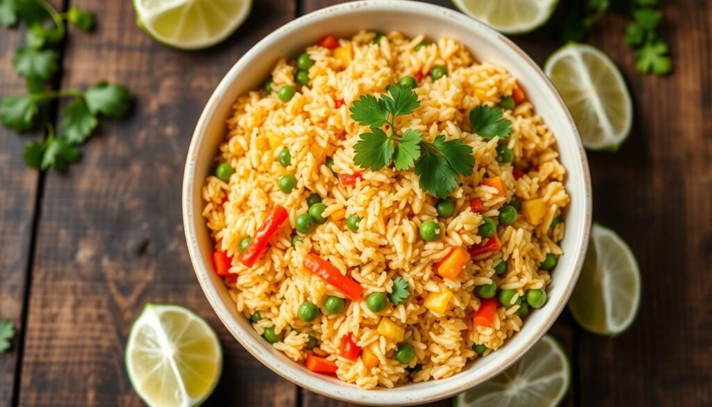 healthy golden fried rice