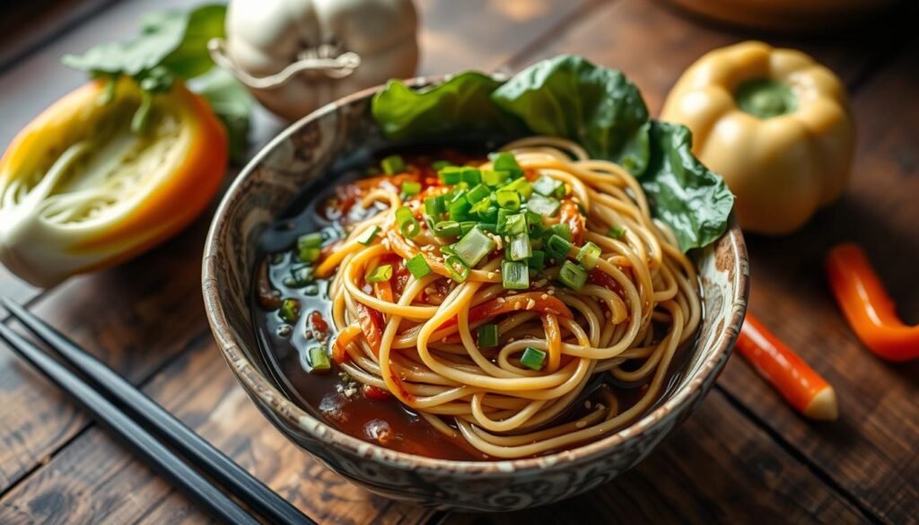 homemade soy sauce noodles