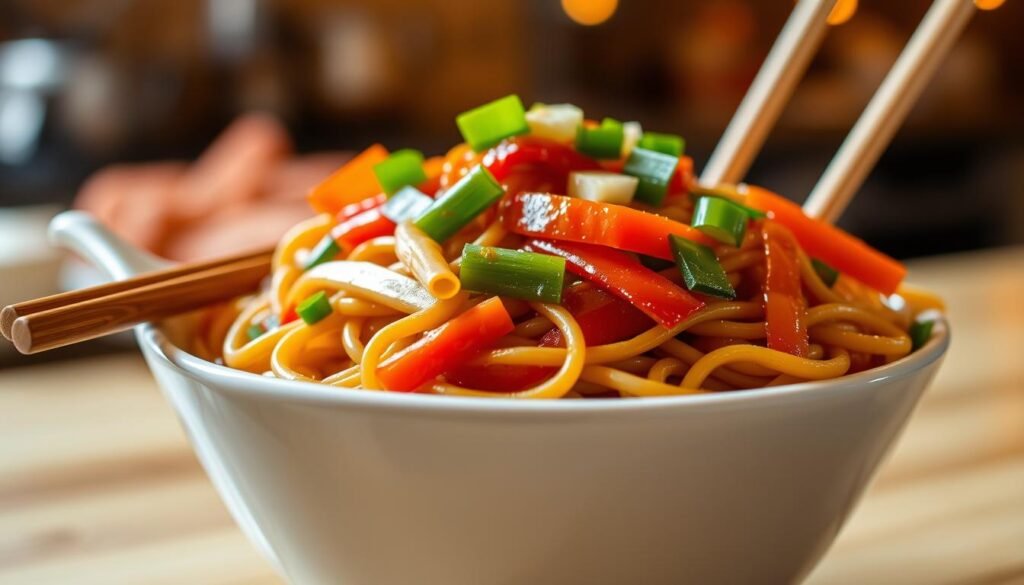 lo mein noodles