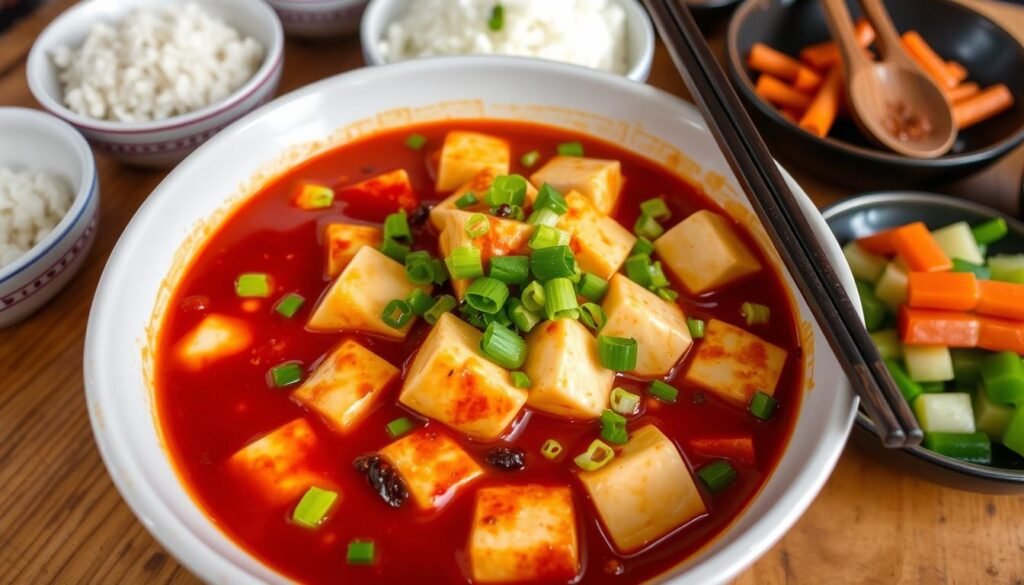 mapo tofu dish