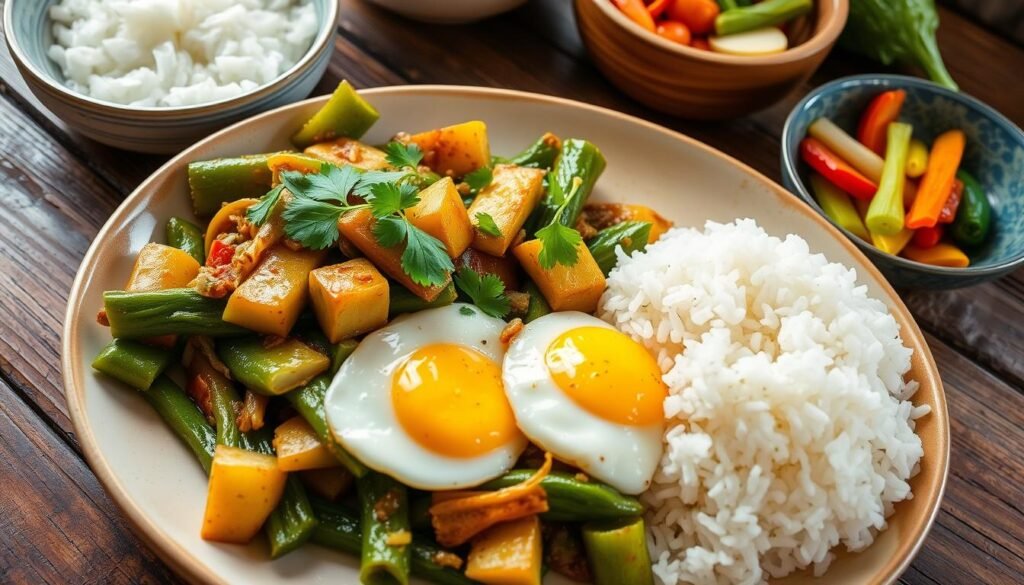 serving bitter melon stir-fry