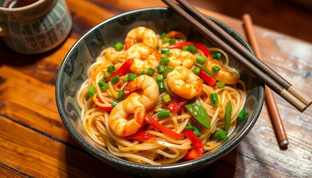 shrimp lo mein