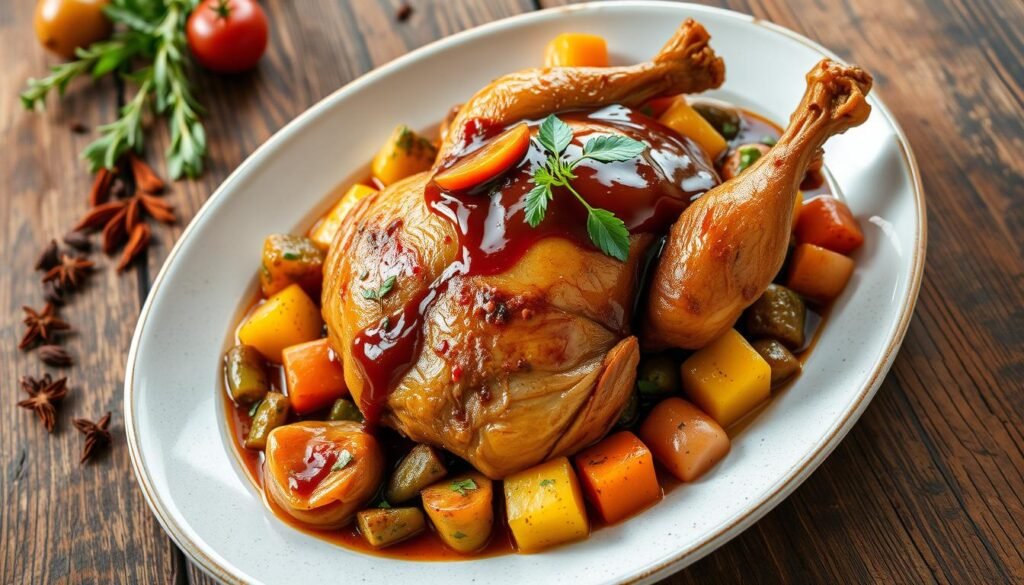 slow cooked chicken