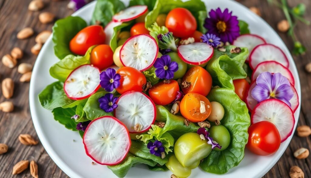 snow pea leaves salad recipe