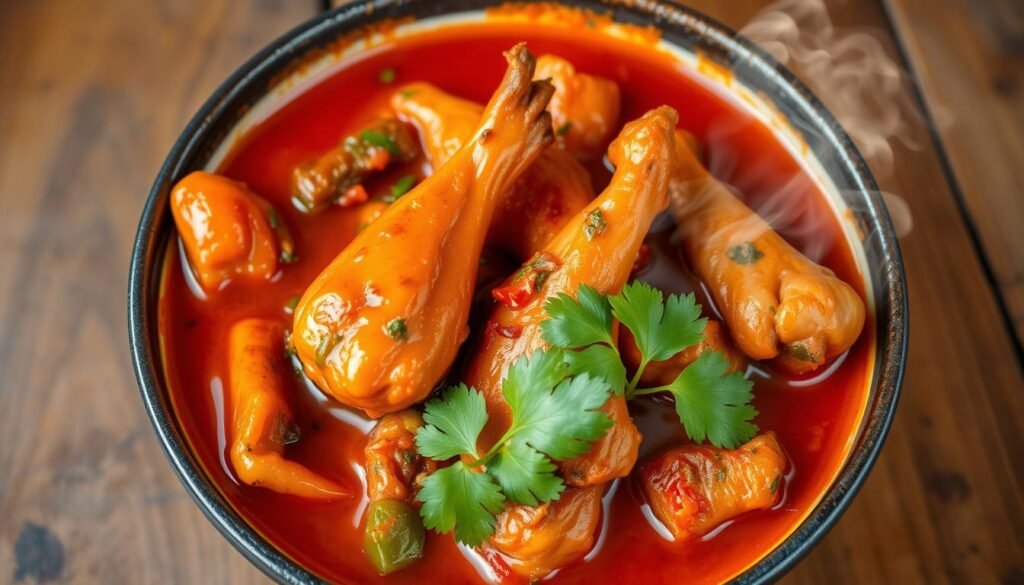 spicy chicken feet stew