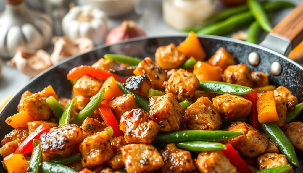 spicy chicken stir fry