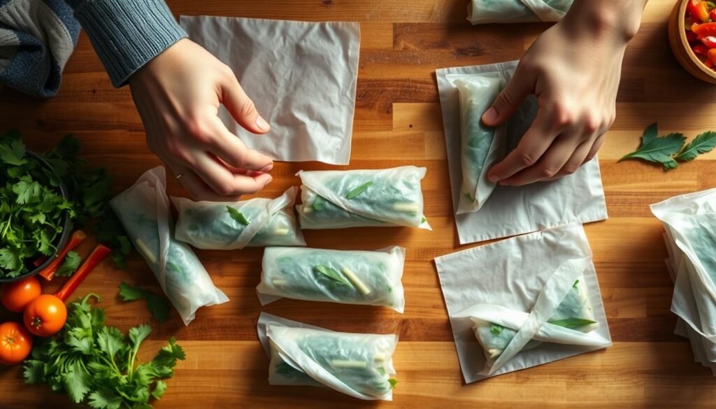 spring roll folding techniques