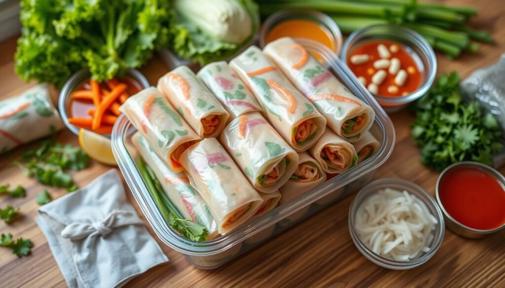 spring roll storage