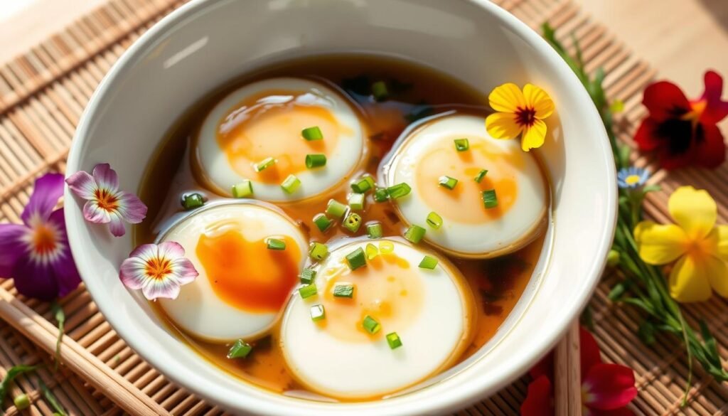 steamed egg presentation