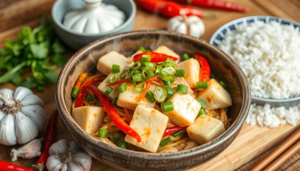 tofu stir-fry with ginger