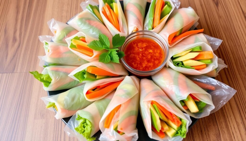 vegetarian spring rolls