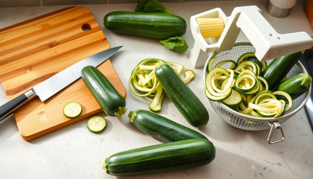 zucchini preparation tools